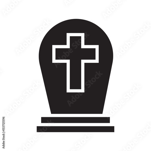  tombstone icon, simple vector eps