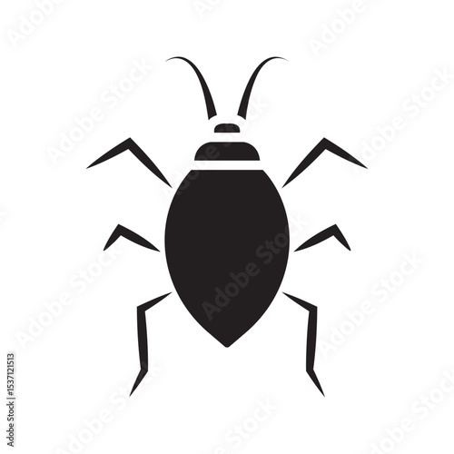 Cockroach icon. pest, insect, bug, insect, crawling, flea, nuisance on white background vector. Cockroach, editable scratch icon