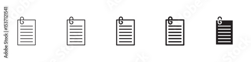 Assignment icons in black outline, solid and colored style