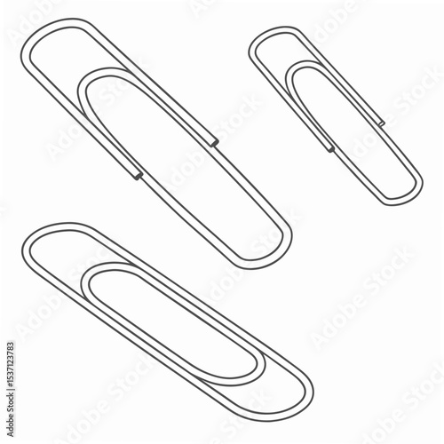 Professional paperclip illustration transparent background design