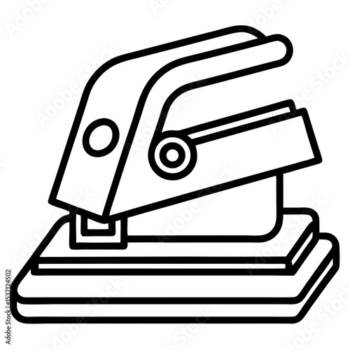 illustration of a stapler