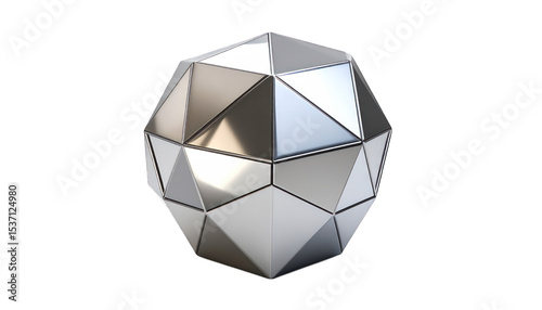 Metallic facetted sphere design