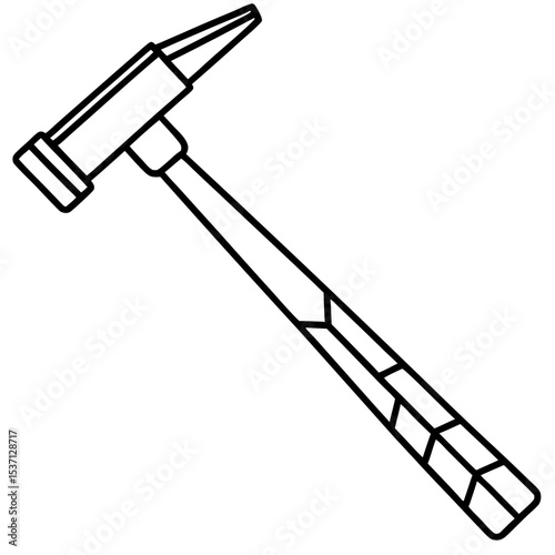Minimal Reflex Hammer Line Art
