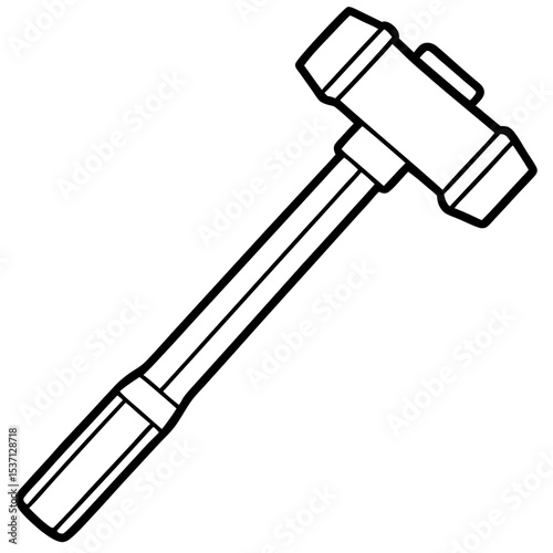 Minimal Reflex Hammer Line Art
