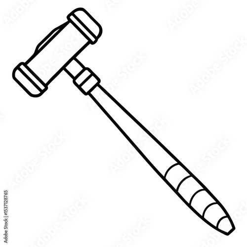 Minimal Reflex Hammer Line Art