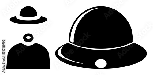Vector Police Officer and Helmet