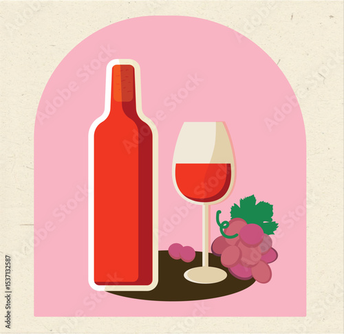 wine bottle,drink,red wine,bar,grapes