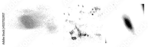 Vector Abstract featuring a cloud figures and a dark shape.