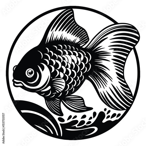 Trophy of a freshwater perch fish with realistic scales and water details ideal for fishing themes isolated on transparent background, png