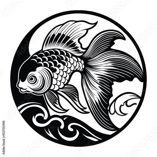 Fishing trophy isolated on transparent or white background