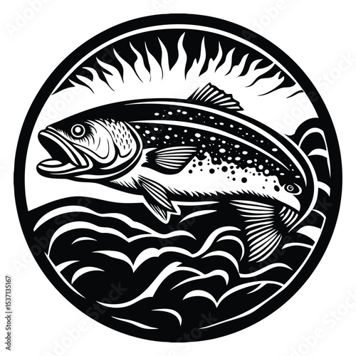 Tilapia fish artwork victor