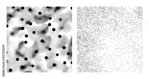 Vector Abstract dot and scattered points create a dynamic visual texture.