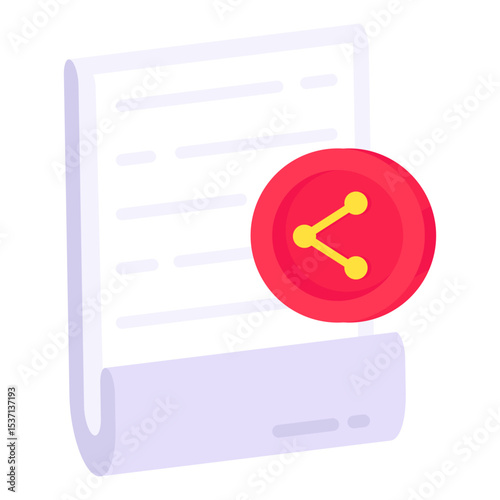 Sharing Document Online Digital File Transfer Icon