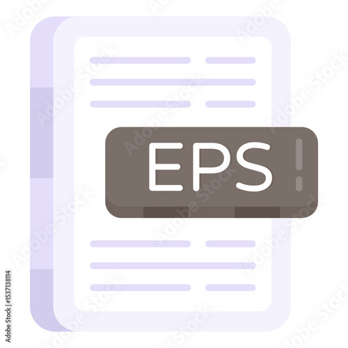 EPS File Format Icon Digital Document, Data, Vector Graphic, Technology, Download
