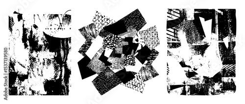Vector Abstract geometric shapes create a dynamic composition.
