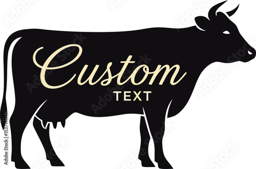 Adobe Illustrator cow design Smooth & Stylish Dairy Logo Design. 
