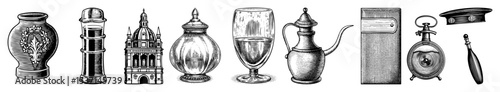 Vector Intricate Vintage Artifacts Collection Vector
