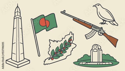 Bangladesh National Symbols Flag, Map, Liberation War Memorial, and More