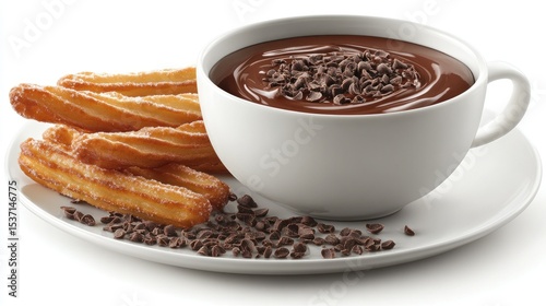 Churros and Chocolate Hot Drink