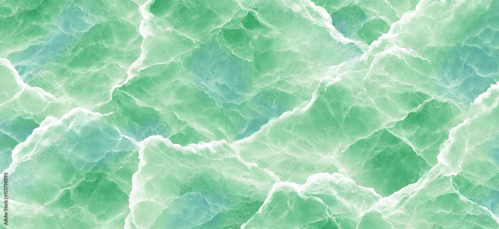 Obraz premium Abstract Green and Blue Marbled Texture Background for Various Design Projects