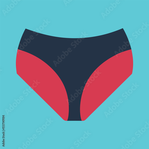 vector illustration of a panty 