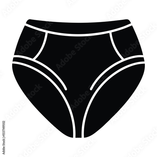 vector illustration of a panty 