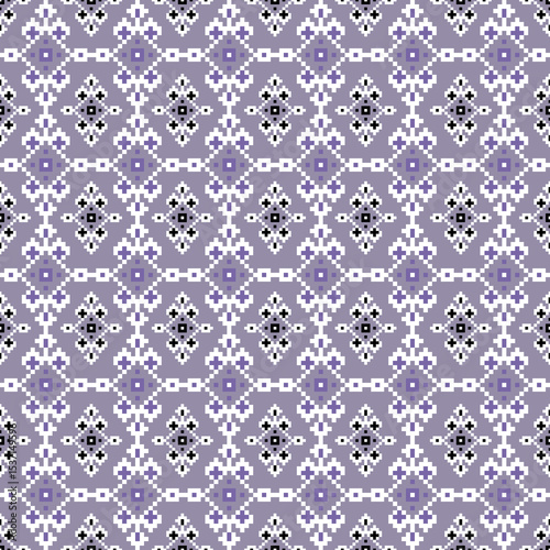 Intricate geometric pattern in purple shades