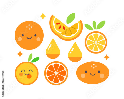 Orange fruit SVG in clean, minimal style perfect for juice labels, decor, and craft design use.