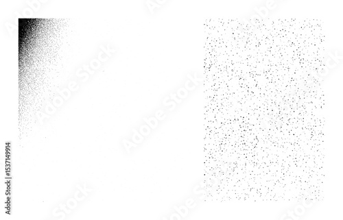 Vector Dense particle arrangements forming abstract gradients.