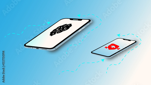 Mobile Checkout UI with E-commerce Cart and Secure Payment Flow – 3D Smartphone Illustration"