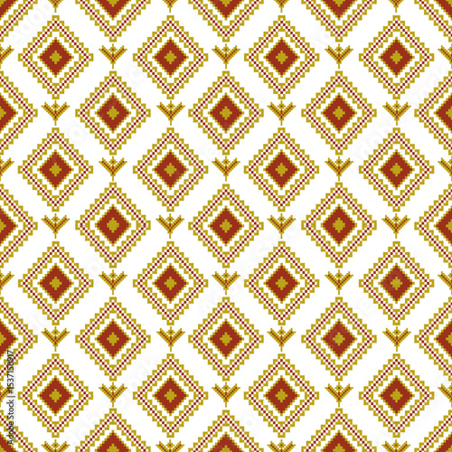 Geometric pattern, white isolate background
