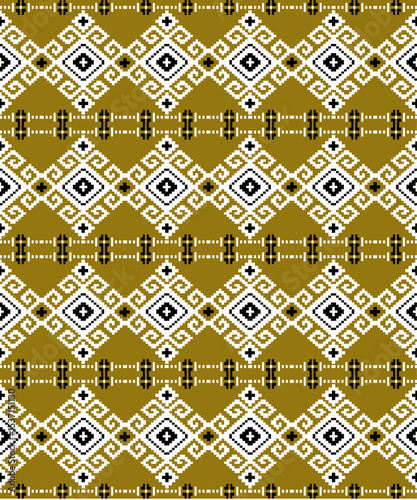 Geometric pattern on gold background