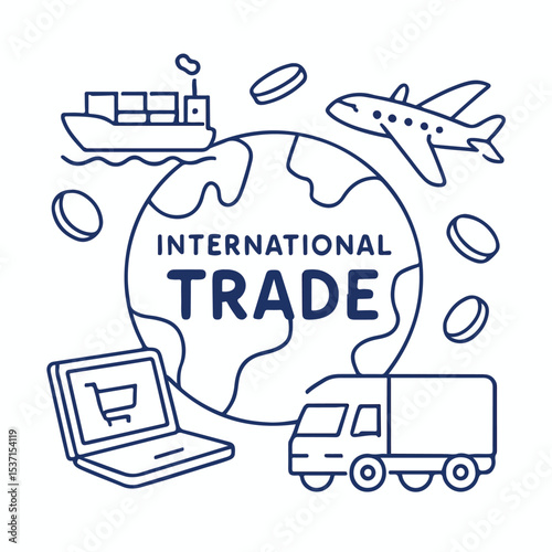 international trade involving countries in the world