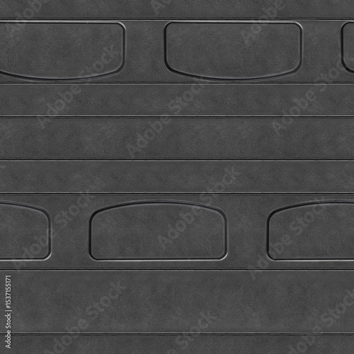 Seamless 4k photo texture material of black plastic tech panel tile surface.