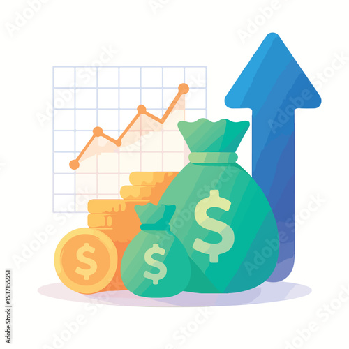 money increase graphic