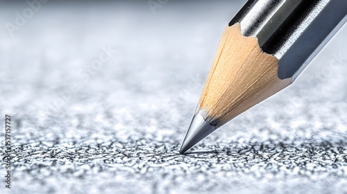 Closeup Graphite Pencil Drawing Sketching Art