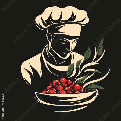 Chef preparing a fresh dish with ripe red tomatoes in a stylish kitchen environment during a culinary session