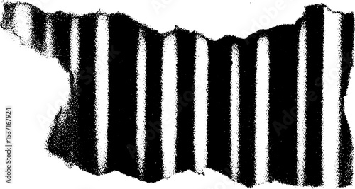 High contrast black and white barcode pattern for abstract design