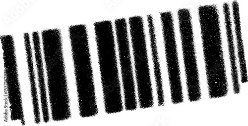 Grunge abstract black and white barcode design for modern projects