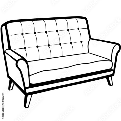 Modern Sofa Vector Design
