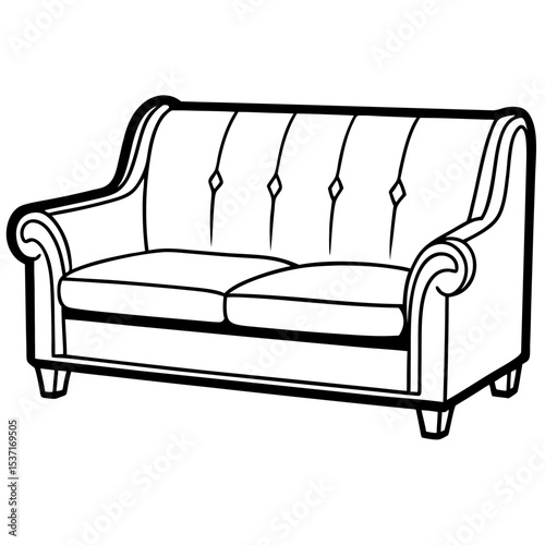 Modern Sofa Vector Design