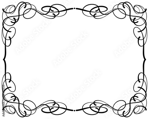 decorative frame with floral ornament