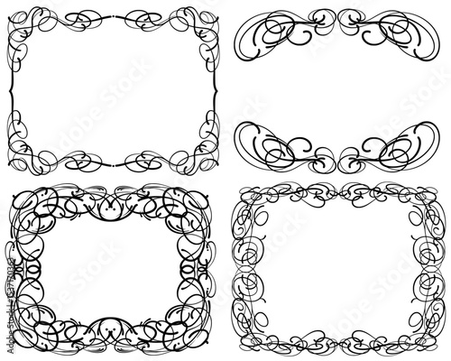 set of decorative frames