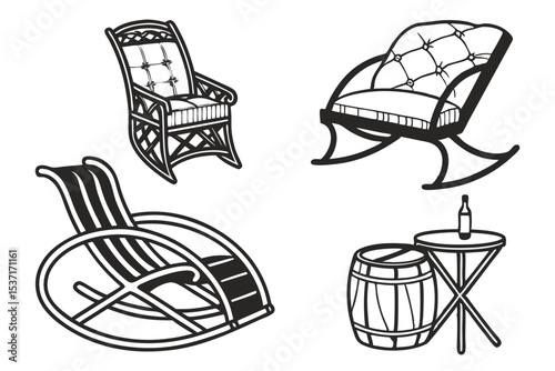 vector illustration of a chair