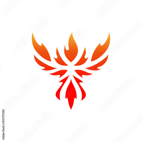 phoenix emblem logo design image for company business