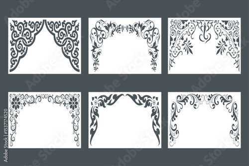 Mandir Arch design vector