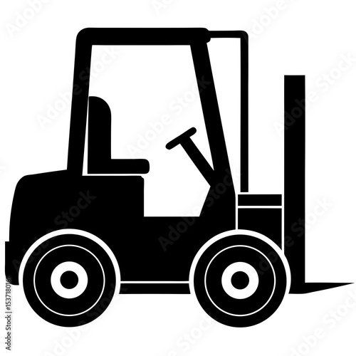 Forklift silhouette

