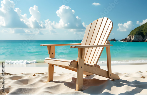 artistic beach chair designed complement natural beach