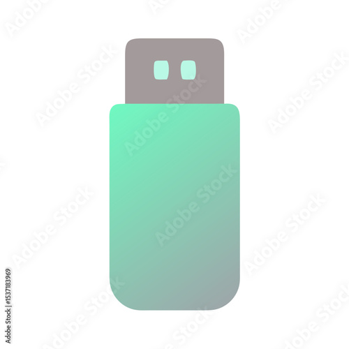 USB flash drive with gradient design in modern style