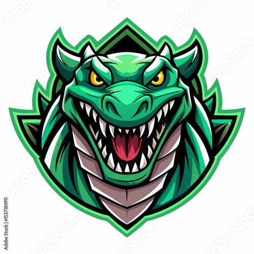 head of a dragon logo